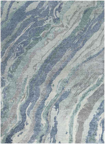 Sokalb Modern Sea Foam Area Rug